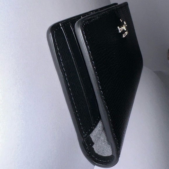 Kate Spade Black Refined Grain Leather Darcy Large Slim Bifold Wallet New w/ Tag - Picture 7 of 14